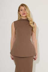 Compact Jersey Sleeveless Top