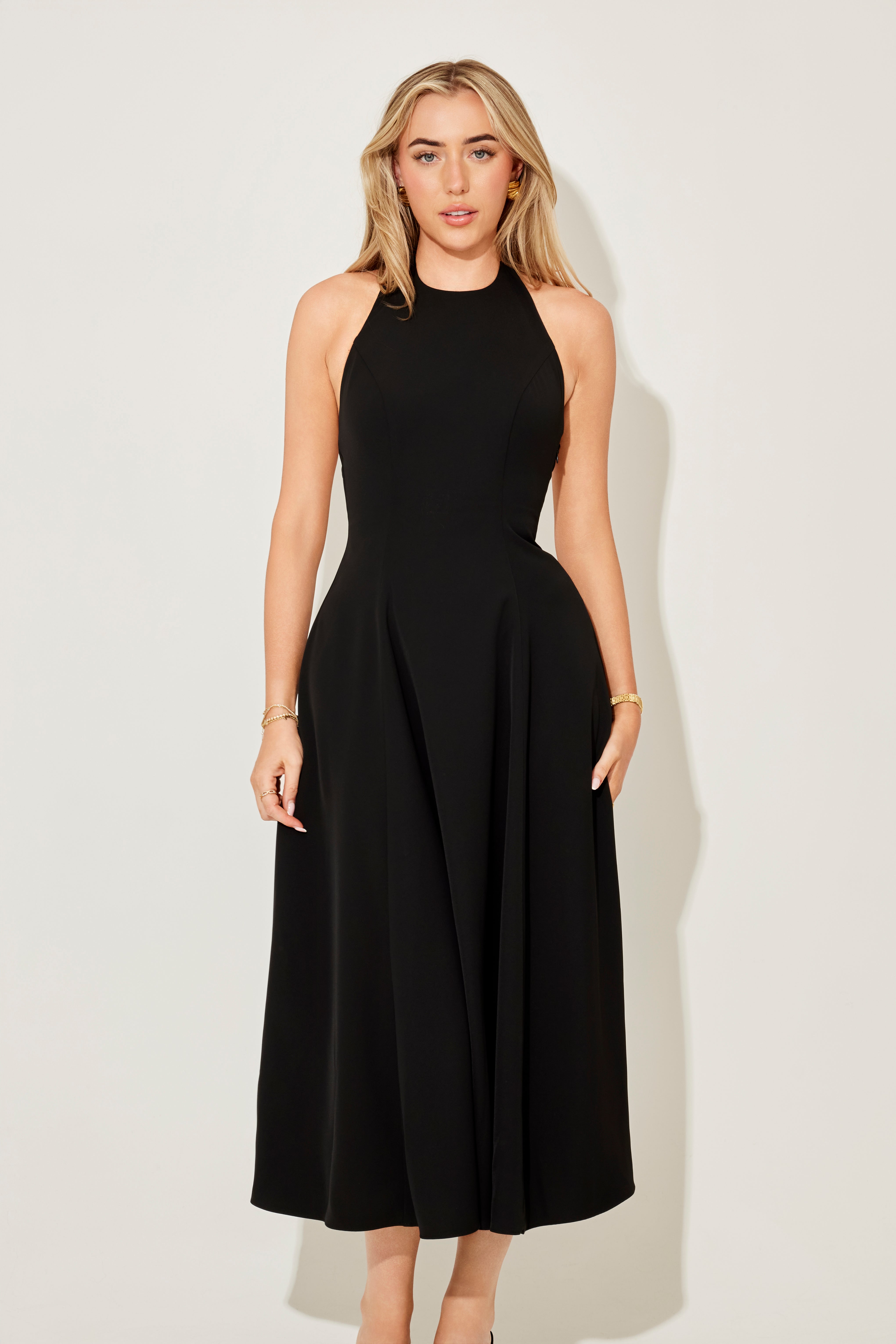 Low Back Midi Dress