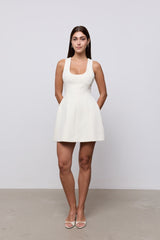 Cotton Mix Volume Mini Dress