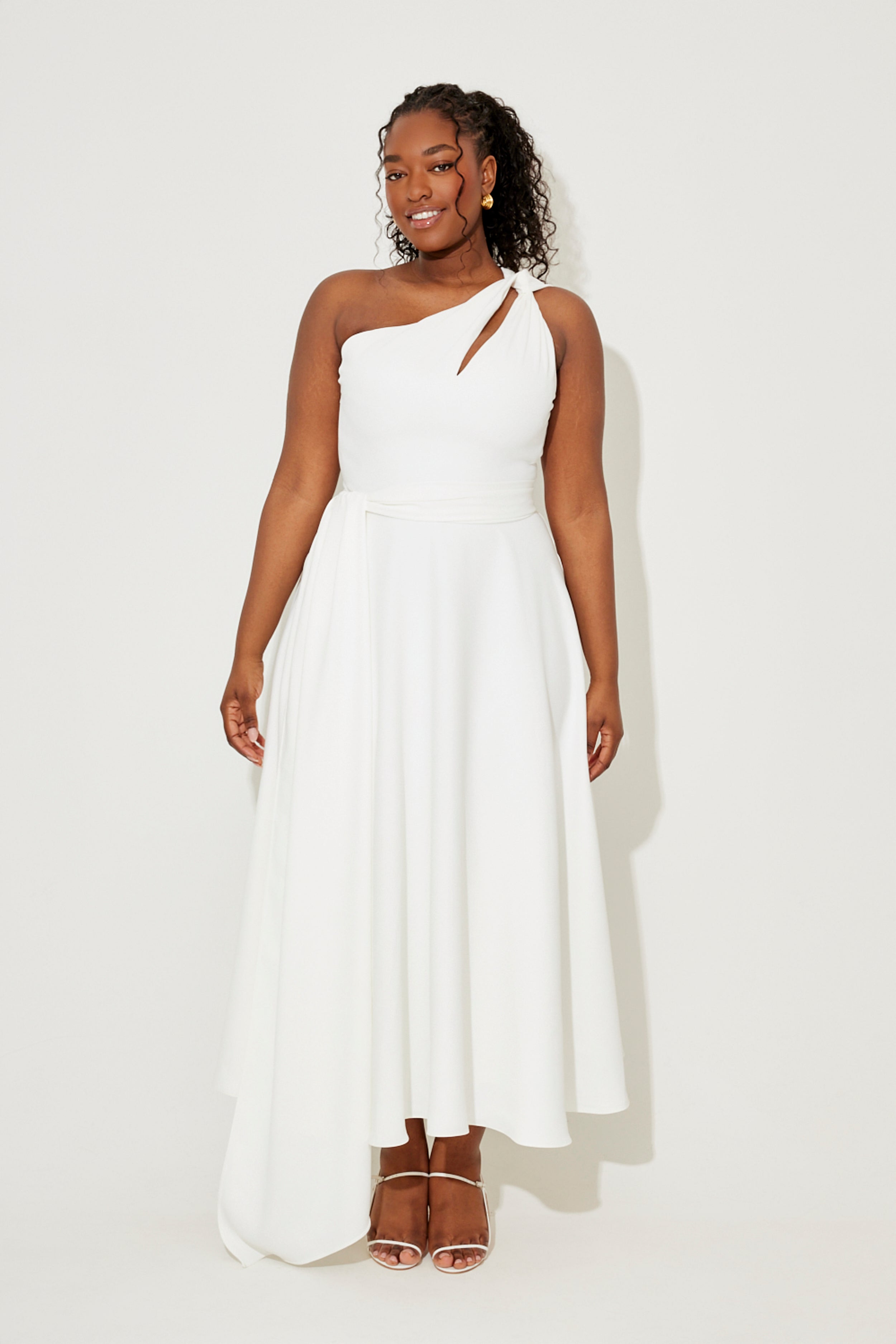 Asymmetric Midi Dress
