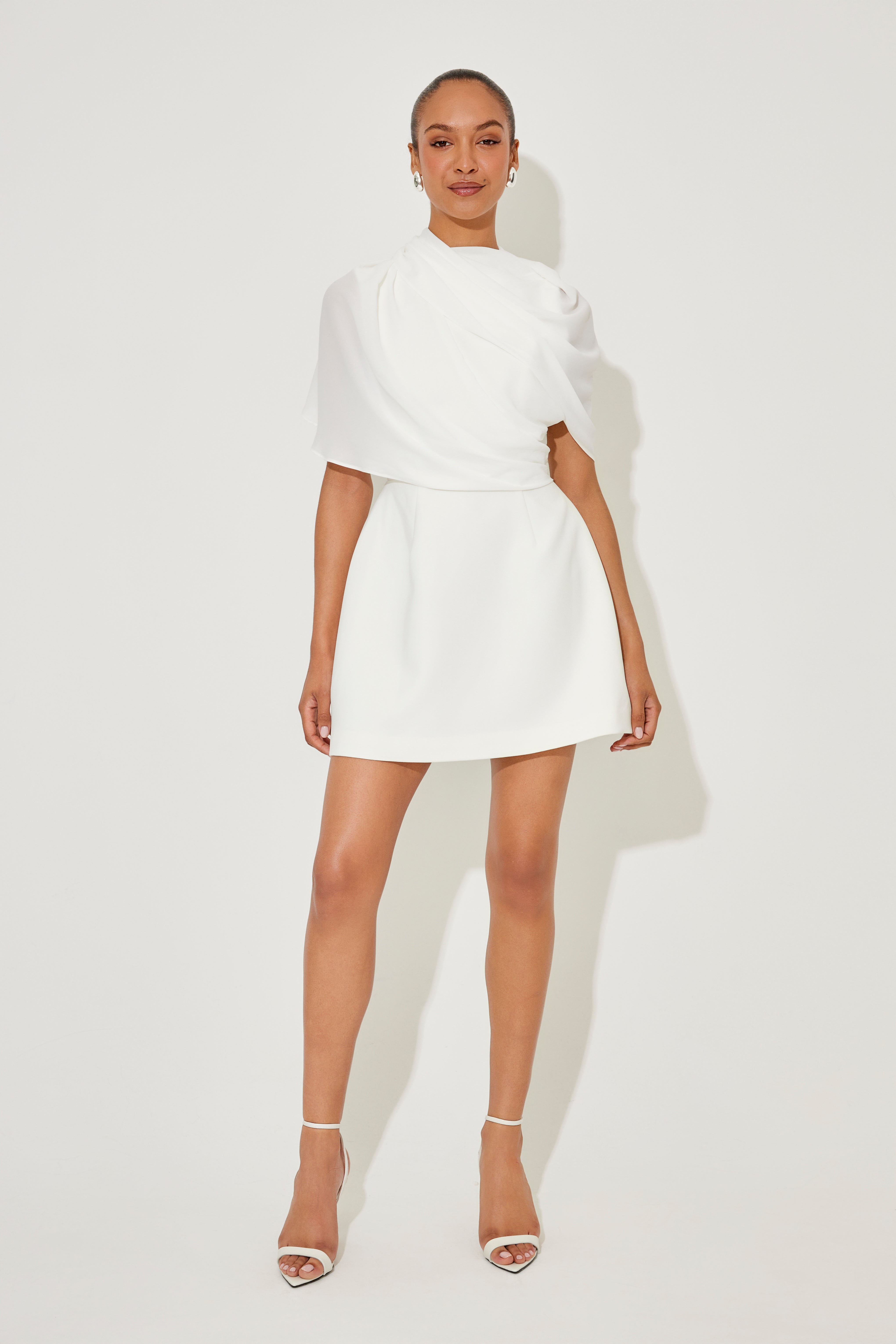 Gathered Mini Dress