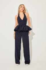 Polka Dot Wide Legs
