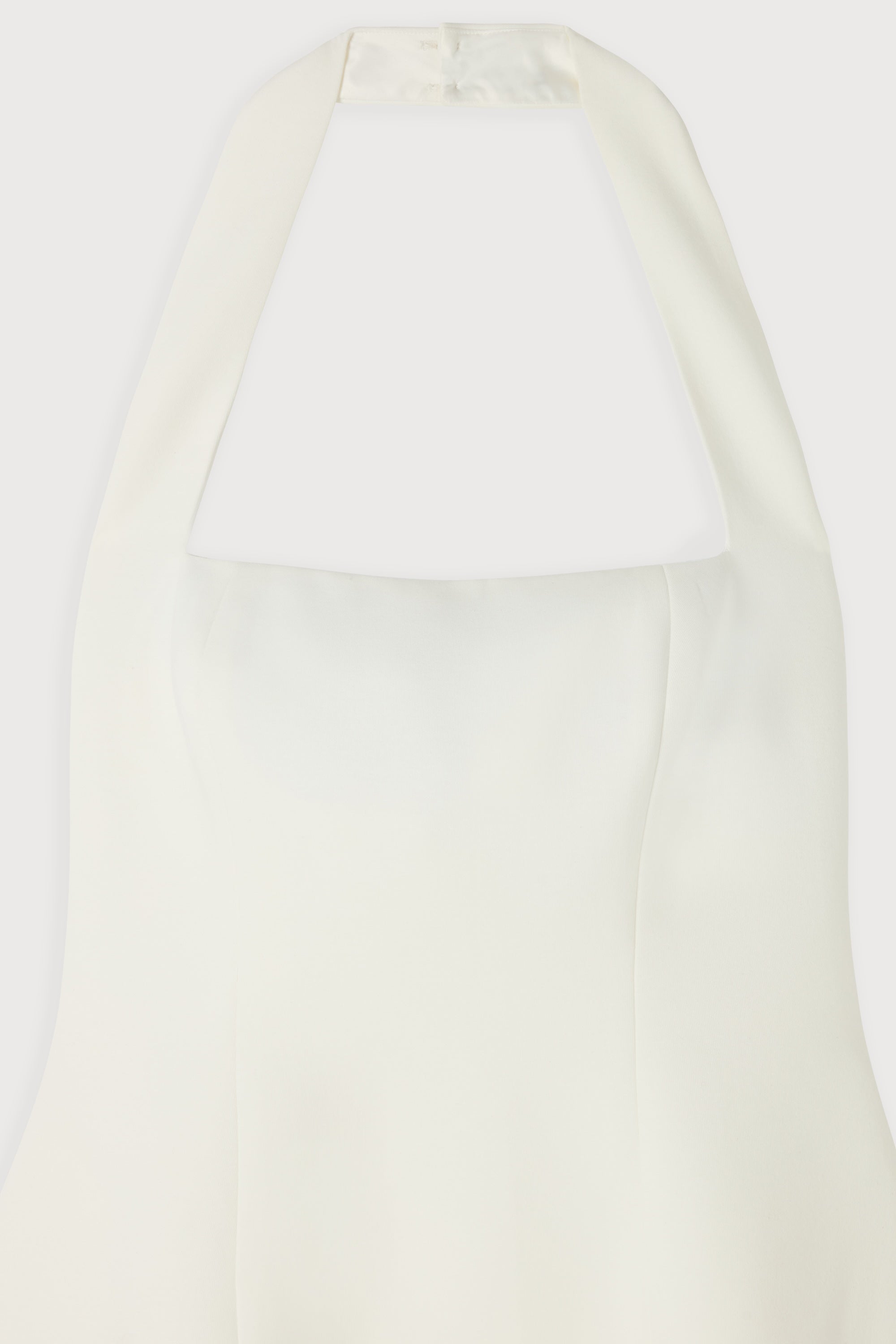 Cotton Mix Halter Midi Dress
